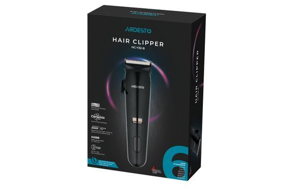 Машинка для стрижки Ardesto HC-Y32-B/5 Вт/черный/Цифровая индикация заряда HC-Y32-B фото