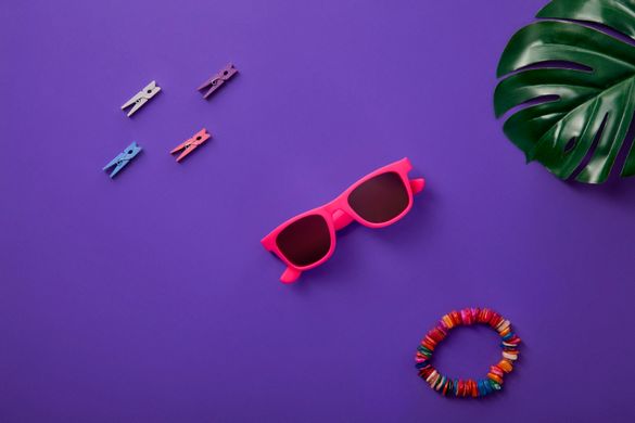 Детские солнцезащитные очки Koolsun неоново-розовые серии Wave (Размер: 1+) KS-WANP001 фото