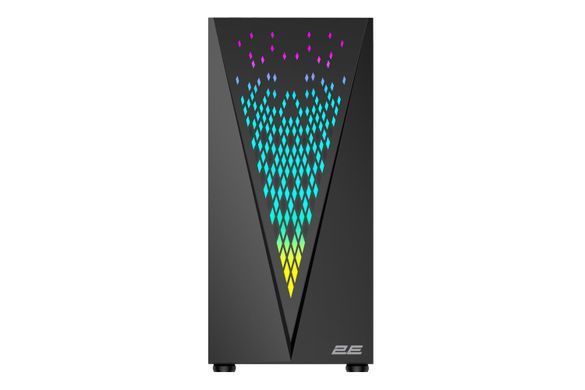 Корпус 2E Gaming Galaxy G2055, без БЖ, 1xUSB 3.0, 2xUSB 2.0, 3x120mm ARGB, ARGB strip, TG Side Panel, ATX, чорний 2E-G2055 фото