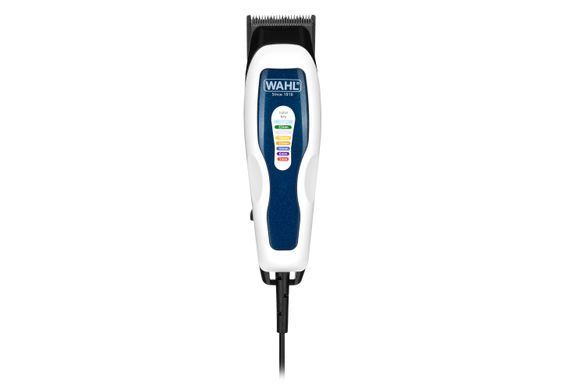 Moser Машинка для стриження WAHL olorPro Combo, від мережі, вібраційний мотор, насадок-8, кейс, міні триммер у компл., сталь, біло-синій 1395.0465 фото
