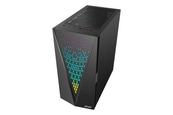 Корпус 2E Gaming Galaxy G2055, без БЖ, 1xUSB 3.0, 2xUSB 2.0, 3x120mm ARGB, ARGB strip, TG Side Panel, ATX, чорний 2E-G2055 фото