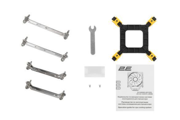 Процесорний кулер 2E Gaming Air Cool AC120D4TC-ARGB, LGA1700, 1366, 1200, 115X, AM5, AM4, AM3, AM3+, AM2, AM2+, FM2, FM1, 4pin PWM,+ 5V 3pin RGB, TDP 180W 2E-AC120D4TC-ARGB фото