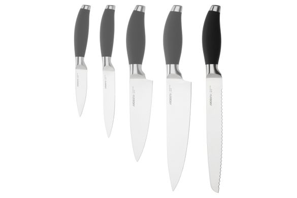Кухонный нож для хлеба Ardesto Gemini, 33 см, длина лезвия 20,3 см, черный, нерж.сталь, пластик AR2132SP фото