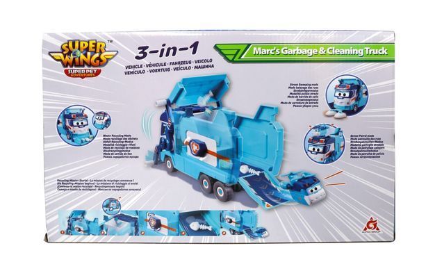 Super Wings Игровой набор Грузовик Марка для мусора и уборки EU770854 фото