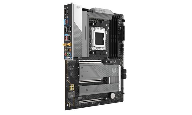 SAPPHIRE Motherboard NITRO+ B850A WIFI7 sAM5 B850 4xDDR5 M.2 HDMI DP WiFi BT ATX 52123-03-40G фото