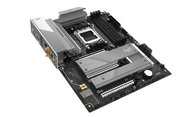 SAPPHIRE Motherboard NITRO+ B850A WIFI7 sAM5 B850 4xDDR5 M.2 HDMI DP WiFi BT ATX 52123-03-40G фото