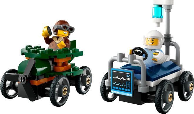 LEGO Конструктор City &laquo;Самолет против больничной кровати&raquo; Набіо для перегонов 60459 фото