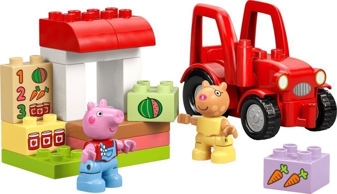 LEGO Конструктор LEGO DUPLO Peppa Pig Трактор і ринок 10468 фото