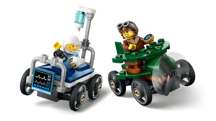 LEGO Конструктор City &laquo;Самолет против больничной кровати&raquo; Набіо для перегонов 60459 фото