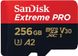 Карта пам'яті SanDisk microSD 256GB C10 UHS-I U3 R200/W140MB/s Extreme Pro V30 + SD 1 - магазин Coolbaba Toys