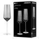 ARDESTO Champagne glasses set Black Mars 270ml, 2pcs, glass, grey 4 - магазин Coolbaba Toys