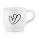 ARDESTO Set of mugs with stand, 4pcs, 320ml, ceramic, metal, white 5 - магазин Coolbaba Toys