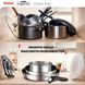Tefal Набір посуду Tefal Ingenio Cook Eat, 4предмети, нержавіюча сталь, бакеліт, сталевий 4 - магазин Coolbaba Toys