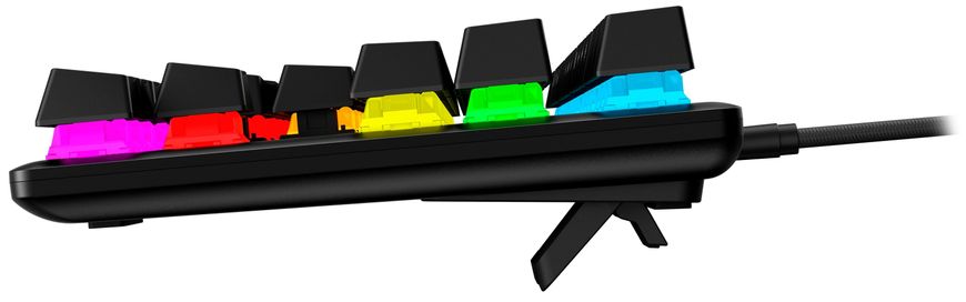 Клавіатура HyperX Alloy Origins Core PBT Aqua USB RGB ENG/RU Black 639N9AA фото