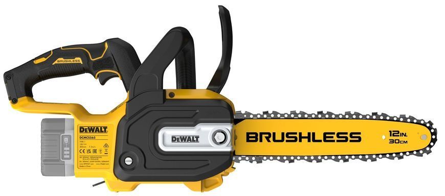 DeWALT Пила ланцюгова акумуляторна DeWALT, XR Li-Ion 18В шина 30см ланцюг Oregon 3/8, 1.1 мм 2.7кг без АКБ та ЗП DCMCS565N фото