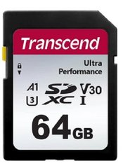 Transcend Карта пам'яті SD 64GB C10 UHS-I U3 R160/W50MB/s 4K TS64GSDC340S фото