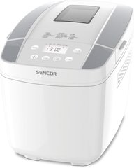 Sencor Хлібопічка 800Вт, програм-10, макс.вага -1.2кг, форма прямокутник, пластик, білий SBR0770WH фото