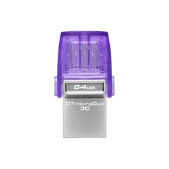 Накопичувач Kingston 64GB USB 3.2 Gen1 + Type-C DT microDuo 3C R200MB/s - купити в інтернет-магазині Coolbaba Toys