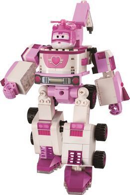 Super Wings Конструктор-трансформер Small Blocks 2-in-1 Buildable Transforming Vehicle Dizzy, Диззи EU385006 фото