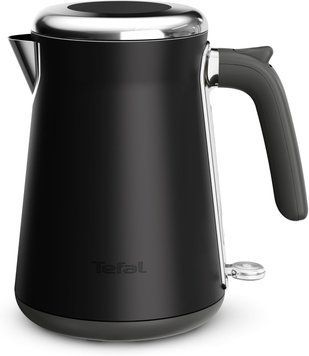 Tefal Електрочайник Tefal Collection 1.68л, Strix, нерж. сталь, чорний KI6668E0 фото