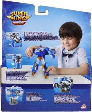 Super Wings Игровая фигурка-трансформер Мини Воздушная База Робот EU760288 фото