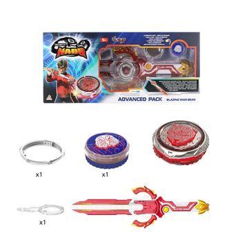 Infinity Nado Дзиґа VI серія Advanced Pack Blazing War Bear Палаючий Бойовий Ведмідь EU654132 фото