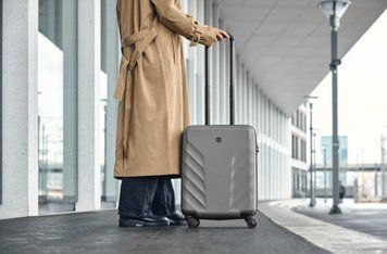 Wenger Валіза, Motion, мала, пластик, 4 колеса, сіра 612547 фото