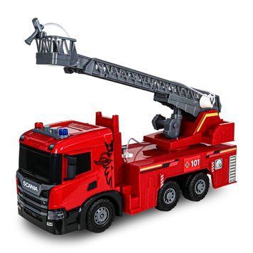 Автомодель серии "Super Big Truck" &ndash; ПОЖАРНАЯ МАШИНА SCANIA (свет, звук, функ. воды) 5005KS фото
