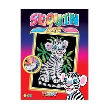 Набор для творчества Sequin Art RED Белый тигр Тоби SA0906 фото