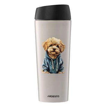 ARDESTO Термокухоль Coffee Time Maltipoo 450мл, нержавіюча сталь, бежевий AR2645MP фото