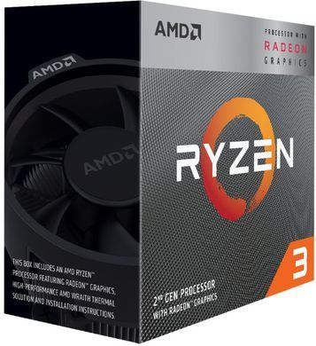 AMD Ryzen 3[Центральний процесор Ryzen 3 3200G 4C/4T 3.6/4.0GHz Boost 4Mb Radeon Vega 8 GPU Picasso AM4 65W Box] YD3200C5FHBOX фото