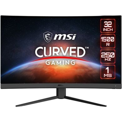 MSI Монитор 31.5" G32C4X 2xHDMI, DP, Audio, VA, 250Hz, 1ms, sRGB 114%, CURVED, AdaptiveSync 9S6-3DA61T-035 фото