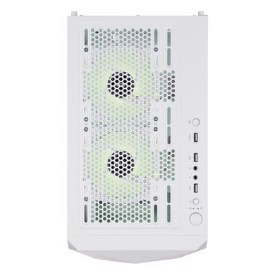 2E Gaming Корпус Aruba G3313W, без БЖ 1xUSB3.0, 2xUSB2.0, 5x120мм ARGB, VGA 300мм, LCS ready, HUB, TG Side Panel, ATX, білий 2E-G3313W фото