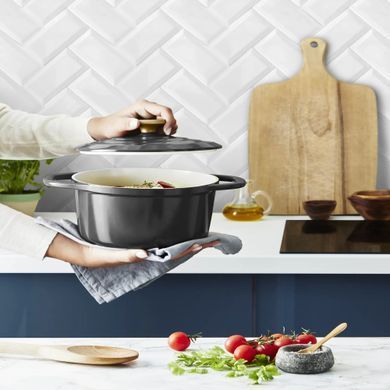 Tefal Каструля Tefal Air, з кришкою, 3.1л, алюміній, чорний E2554404 фото