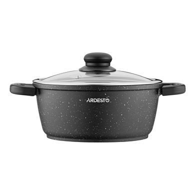 ARDESTO Cookware set Gemini Anzio, 6 pcs, aluminum, black AR1906AS фото