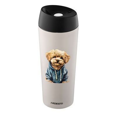 ARDESTO Термокухоль Coffee Time Maltipoo 450мл, нержавіюча сталь, бежевий AR2645MP фото