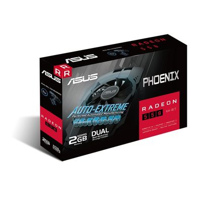 Відеокарта ASUS Radeon 550 2GB GDDR5 PH PH-550-2G 90YV0AG9-M0NA00 фото