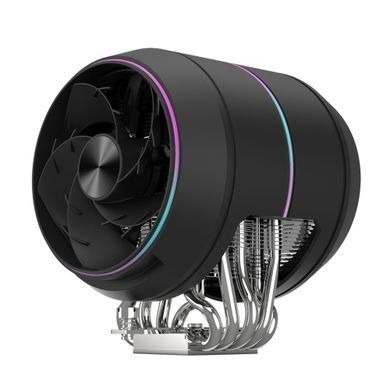 Zalman Процесорний кулер Zalman ZET5, ARGB LGA 1851, 1700, 1200, 115x, AM5, AM4, 4pin PWM, 3pin+5VARGB, TDP200W, чорний ZET5BLACK фото