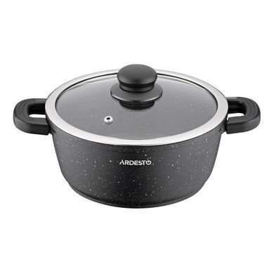 ARDESTO Cookware set Gemini Anzio, 6 pcs, aluminum, black AR1906AS фото