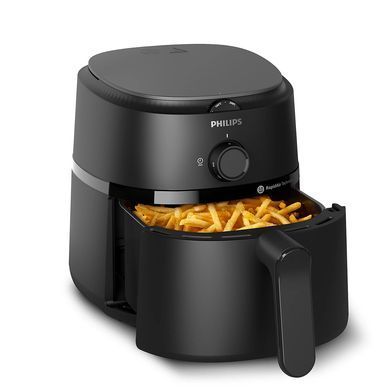 Philips Мультипечь Airfryer 1000 series S, 1500Вт, чаша-3.4л, механ. управл., пластик, черный NA110/00 фото