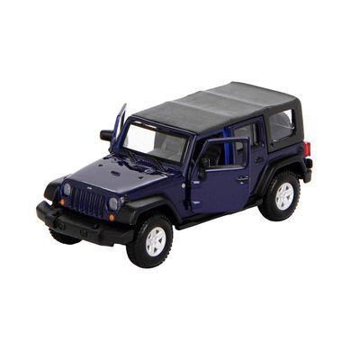 Автомодель - JEEP WRANGLER UNLIMITED RUBICON (ассорти зеленый металлик, тёмно-синий, 1:32) 18-43012 фото