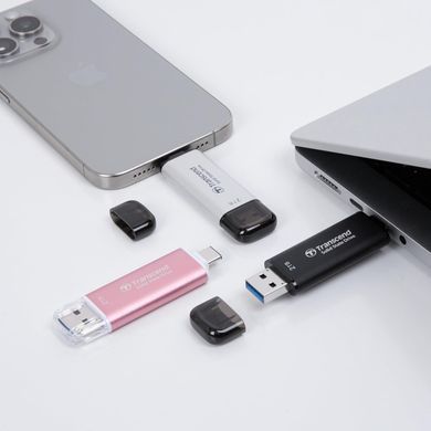 Transcend Портативний SSD Transcend 2TB USB 3.1 Gen 2 Type-A + Type-C ESD310 Чорний TS2TESD310C фото