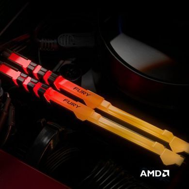 Kingston Память ПК DDR4 32GB KIT (16GBx2) 3200 FURY Beast RGB KF432C16BB12AK2/32 фото