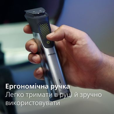 Philips Тример Series 9000, акум., насадок-20, OneBlade в компл., сталь, сірий MG9555/15 фото