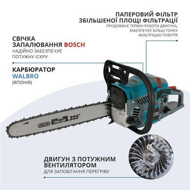 K&ouml;nner & S&ouml;hnen Пила бензинова KS CS31G-20-1 50см 54.5см3 5.6кг KSCS31G-20-1 фото