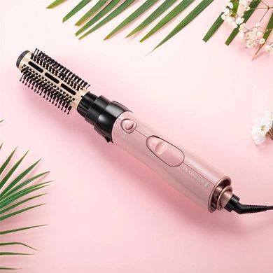 Remington Фен-щетка Coconut Smooth, 1000Вт, режимов-2, ионизиция, хол. обдув, 2 насадки, черно-розовый AS5901 фото
