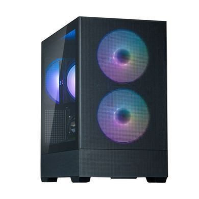 Zalman Корпус P30 AIR без БП, 1xUSB3.0, 1xUSBType-C, 3x140мм ARGB, VGA 392мм, LCS ready, TG Side Panel, mATX, чёрный P30AIRBLACK фото