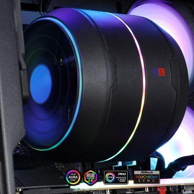 Zalman Процесорний кулер Zalman ZET5, ARGB LGA 1851, 1700, 1200, 115x, AM5, AM4, 4pin PWM, 3pin+5VARGB, TDP200W, чорний ZET5BLACK фото
