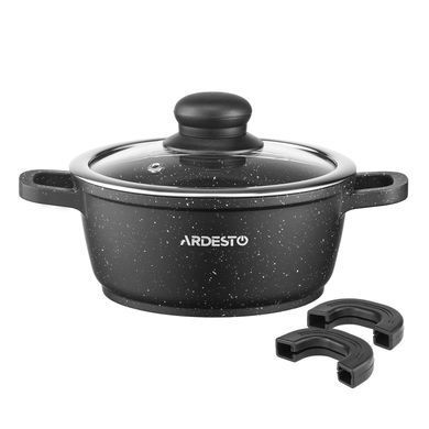 ARDESTO Cookware set Gemini Anzio, 6 pcs, aluminum, black AR1906AS фото