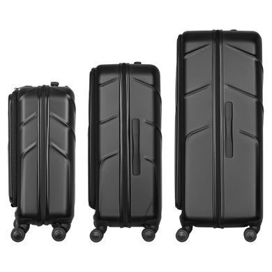 Wenger Набір валіз Wenger Amplix Hardside, полікарбонат, (S+M+L), TSA, 4 колеса, EXP, чорний 653335 фото